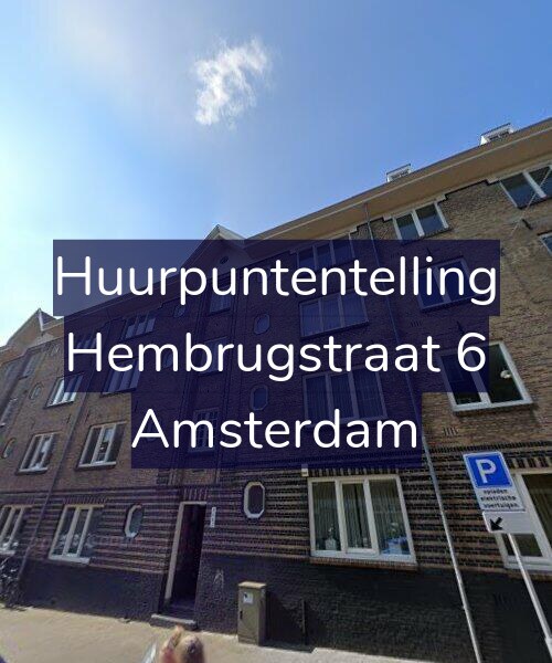 Foto gevel Huurpuntentelling voor Hembrugstraat 6, Amsterdam