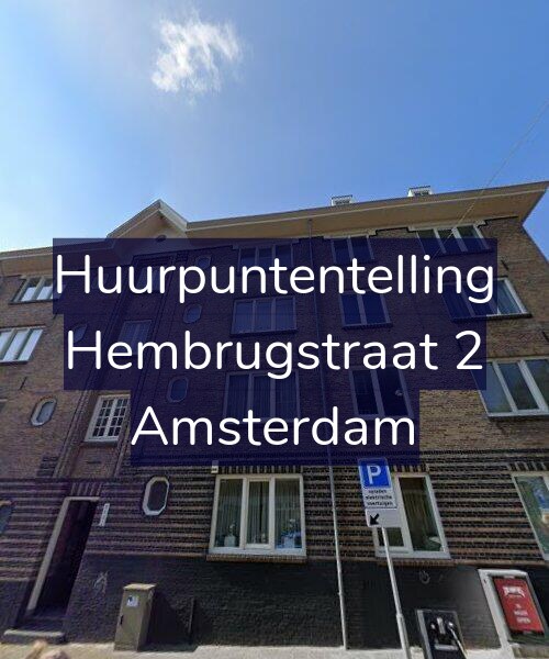 Foto gevel Huurpuntentelling voor Hembrugstraat 2, Amsterdam