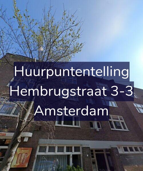 Foto gevel Huurpuntentelling voor Hembrugstraat 3-3, Amsterdam