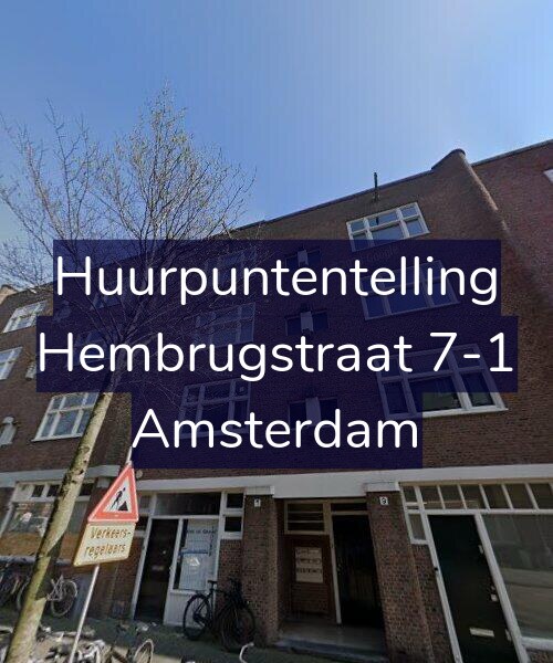 Foto gevel Huurpuntentelling voor Hembrugstraat 7-1, Amsterdam