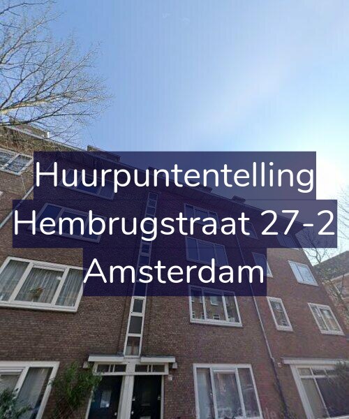 Foto gevel Huurpuntentelling voor Hembrugstraat 27-2, Amsterdam