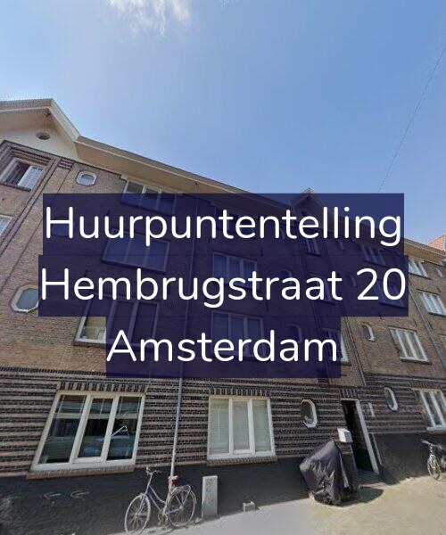 Foto gevel Huurpuntentelling voor Hembrugstraat 20, Amsterdam