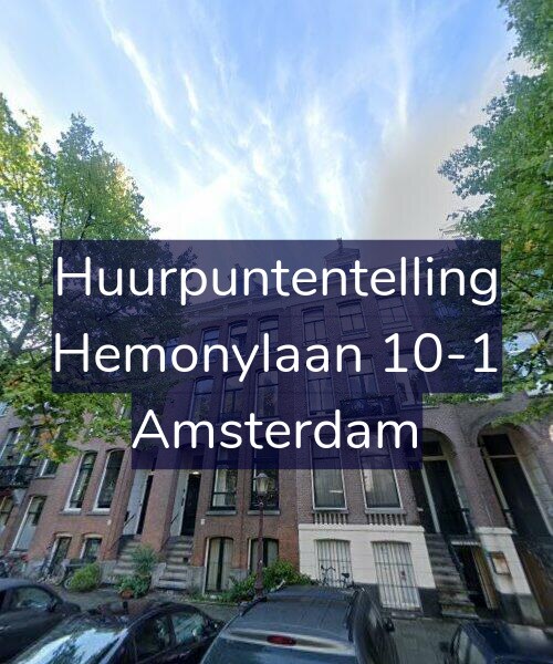 Foto gevel Huurpuntentelling voor Hemonylaan 10-1, Amsterdam