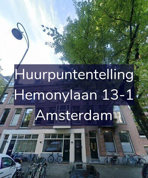 Foto gevel Huurpuntentelling voor Hemonylaan 13-1, Amsterdam