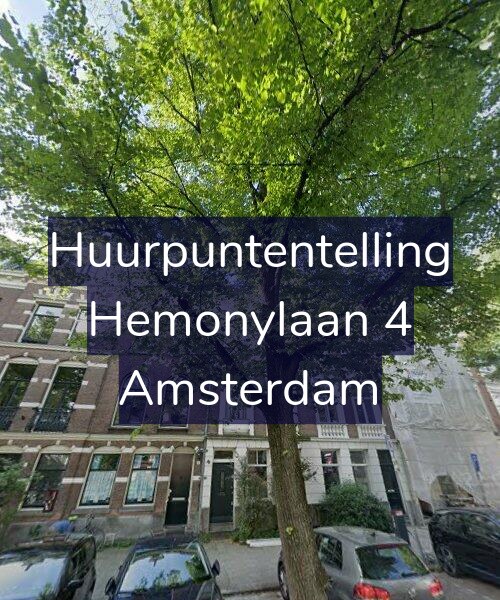 Foto gevel Huurpuntentelling voor Hemonylaan 4, Amsterdam