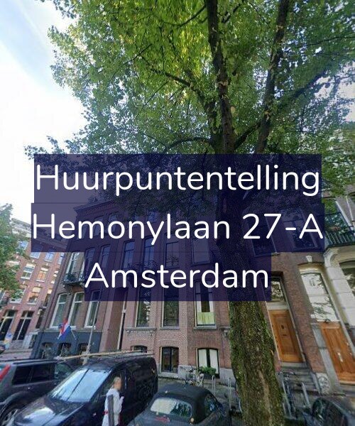 Foto gevel Huurpuntentelling voor Hemonylaan 27-A, Amsterdam