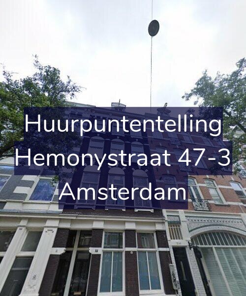 Foto gevel Huurpuntentelling voor Hemonystraat 47-3, Amsterdam