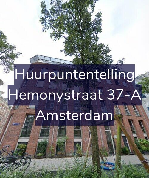 Foto gevel Huurpuntentelling voor Hemonystraat 37-A, Amsterdam