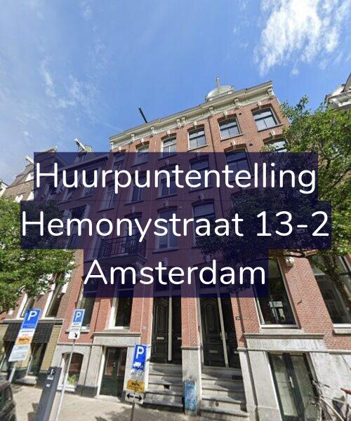 Foto gevel Huurpuntentelling voor Hemonystraat 13-2, Amsterdam