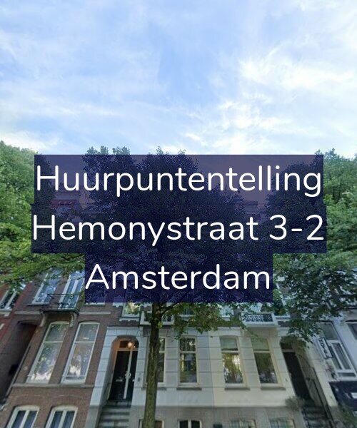 Foto gevel Huurpuntentelling voor Hemonystraat 3-2, Amsterdam