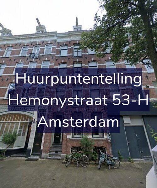 Foto gevel Huurpuntentelling voor Hemonystraat 53-H, Amsterdam