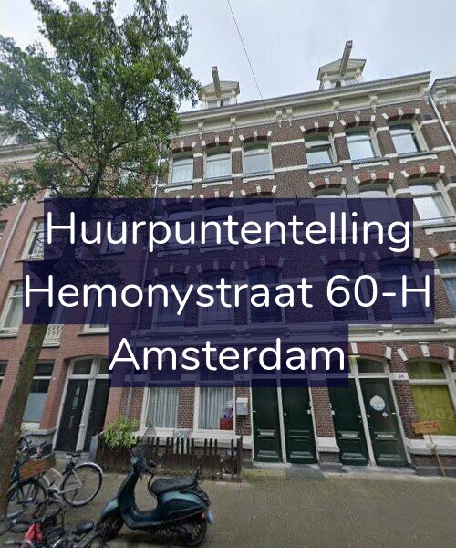 Foto gevel Huurpuntentelling voor Hemonystraat 60-H, Amsterdam