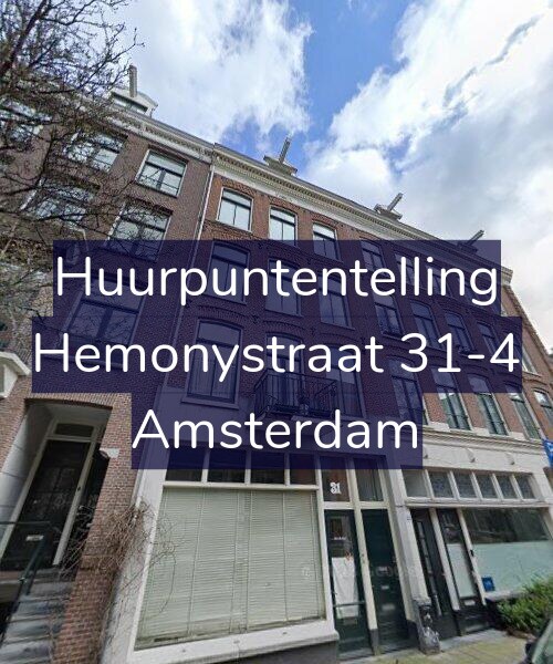 Foto gevel Huurpuntentelling voor Hemonystraat 31-4, Amsterdam