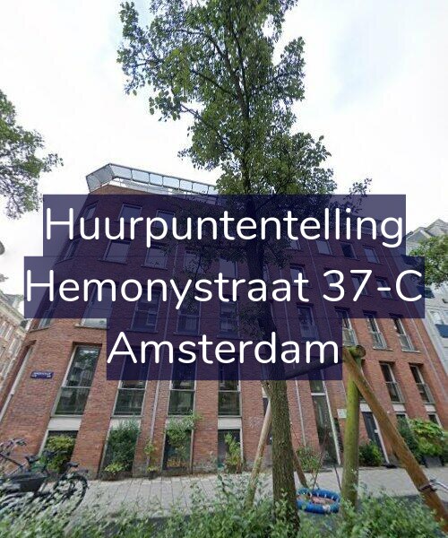 Foto gevel Huurpuntentelling voor Hemonystraat 37-C, Amsterdam