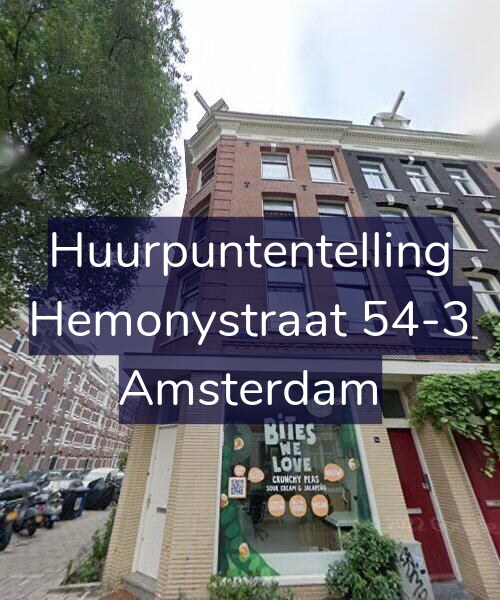 Foto gevel Huurpuntentelling voor Hemonystraat 54-3, Amsterdam