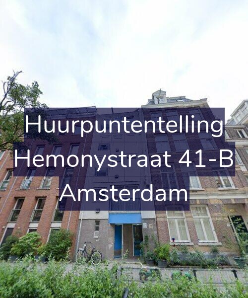 Foto gevel Huurpuntentelling voor Hemonystraat 41-B, Amsterdam