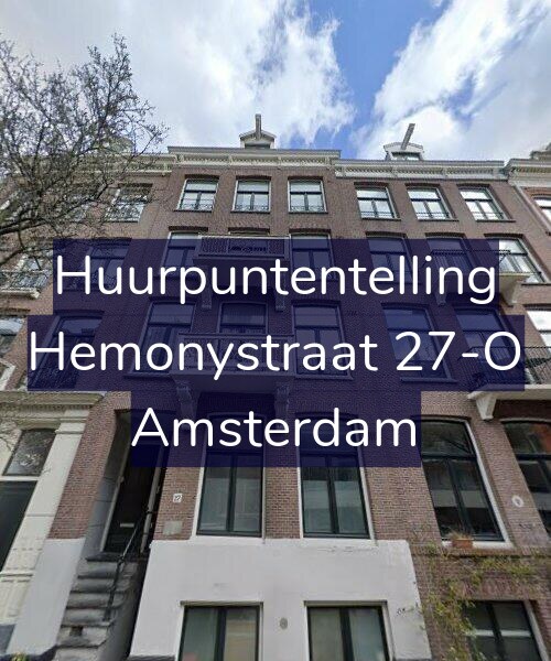 Foto gevel Huurpuntentelling voor Hemonystraat 27-O, Amsterdam