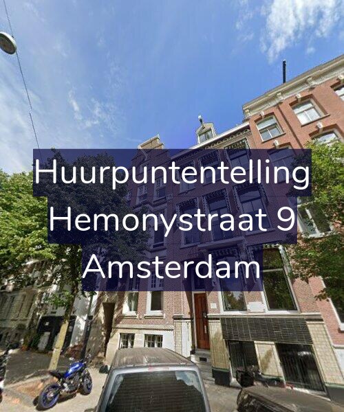 Foto gevel Huurpuntentelling voor Hemonystraat 9, Amsterdam