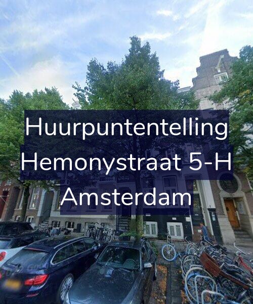 Foto gevel Huurpuntentelling voor Hemonystraat 5-H, Amsterdam