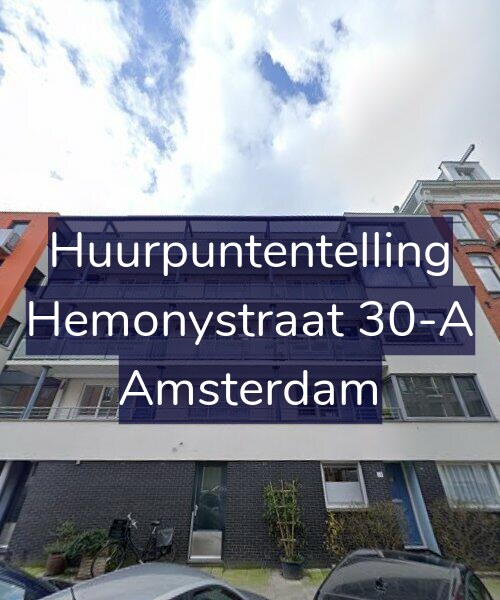 Foto gevel Huurpuntentelling voor Hemonystraat 30-A, Amsterdam