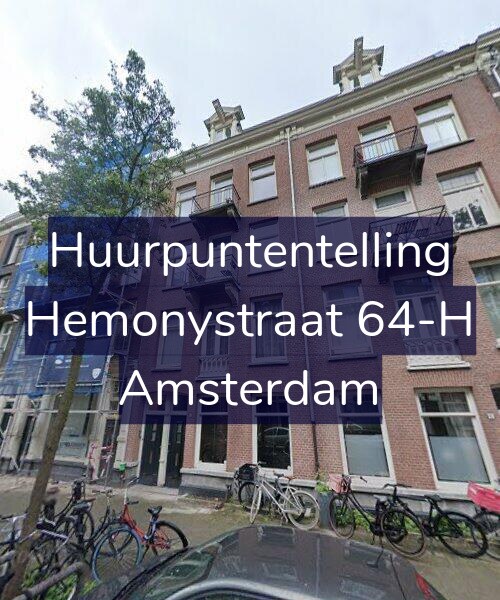 Foto gevel Huurpuntentelling voor Hemonystraat 64-H, Amsterdam