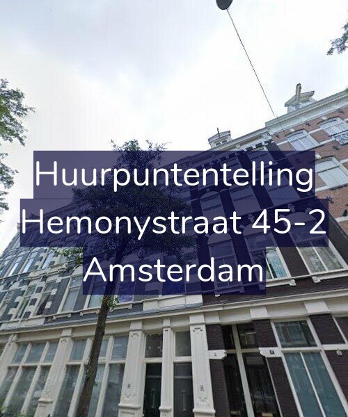 Foto gevel Huurpuntentelling voor Hemonystraat 45-2, Amsterdam