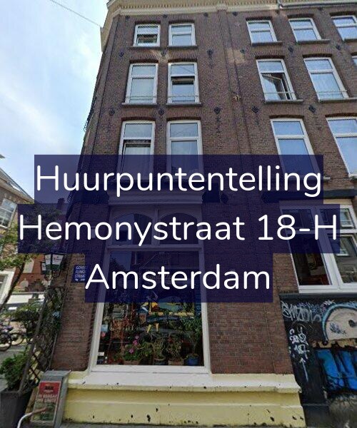 Foto gevel Huurpuntentelling voor Hemonystraat 18-H, Amsterdam
