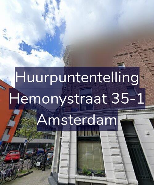 Foto gevel Huurpuntentelling voor Hemonystraat 35-1, Amsterdam