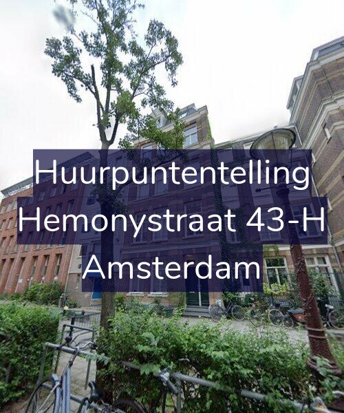 Foto gevel Huurpuntentelling voor Hemonystraat 43-H, Amsterdam