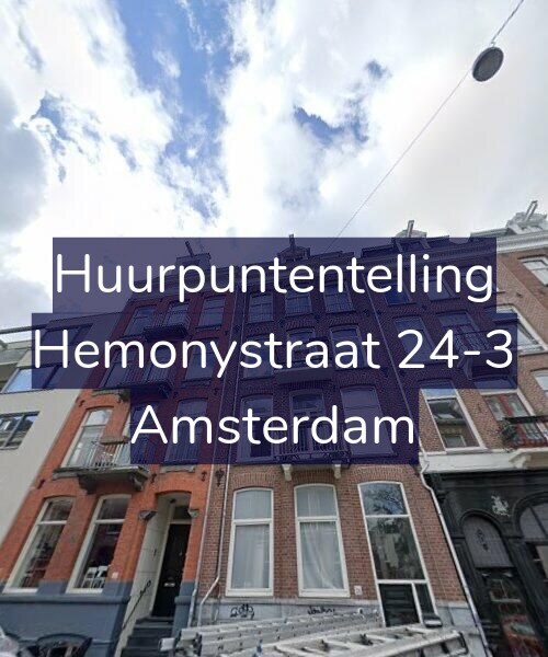 Foto gevel Huurpuntentelling voor Hemonystraat 24-3, Amsterdam