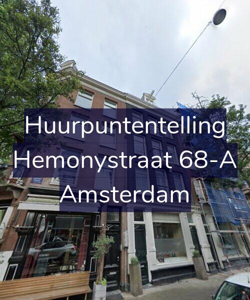 Foto gevel Huurpuntentelling voor Hemonystraat 68-A, Amsterdam