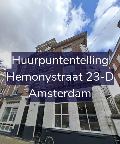 Foto gevel Huurpuntentelling voor Hemonystraat 23-D, Amsterdam