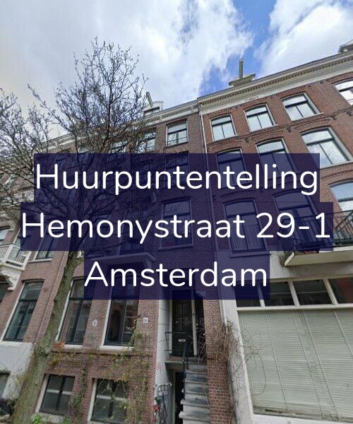 Foto gevel Huurpuntentelling voor Hemonystraat 29-1, Amsterdam
