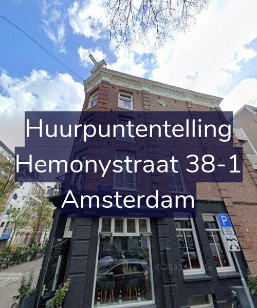 Foto gevel Huurpuntentelling voor Hemonystraat 38-1, Amsterdam