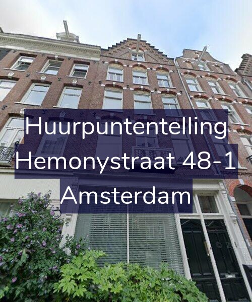 Foto gevel Huurpuntentelling voor Hemonystraat 48-1, Amsterdam