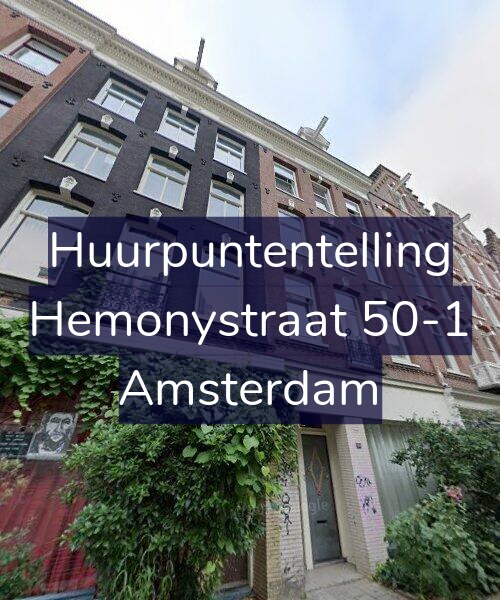 Foto gevel Huurpuntentelling voor Hemonystraat 50-1, Amsterdam