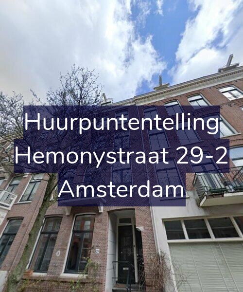 Foto gevel Huurpuntentelling voor Hemonystraat 29-2, Amsterdam