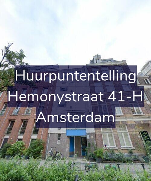 Foto gevel Huurpuntentelling voor Hemonystraat 41-H, Amsterdam