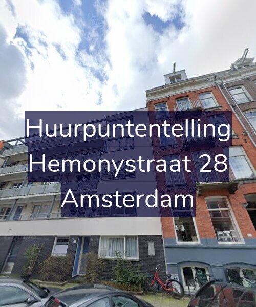 Foto gevel Huurpuntentelling voor Hemonystraat 28, Amsterdam