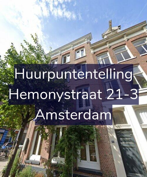 Foto gevel Huurpuntentelling voor Hemonystraat 21-3, Amsterdam