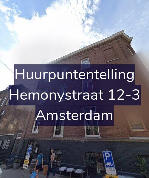 Foto gevel Huurpuntentelling voor Hemonystraat 12-3, Amsterdam