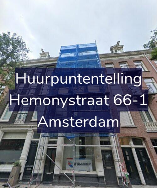 Foto gevel Huurpuntentelling voor Hemonystraat 66-1, Amsterdam