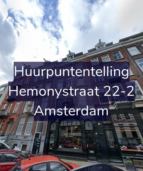 Foto gevel Huurpuntentelling voor Hemonystraat 22-2, Amsterdam