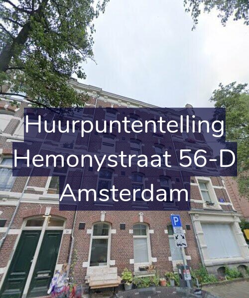 Foto gevel Huurpuntentelling voor Hemonystraat 56-D, Amsterdam