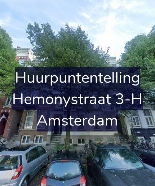 Foto gevel Huurpuntentelling voor Hemonystraat 3-H, Amsterdam