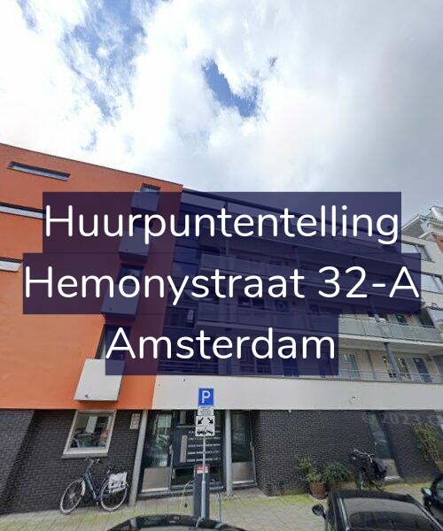 Foto gevel Huurpuntentelling voor Hemonystraat 32-A, Amsterdam