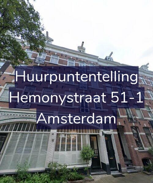 Foto gevel Huurpuntentelling voor Hemonystraat 51-1, Amsterdam