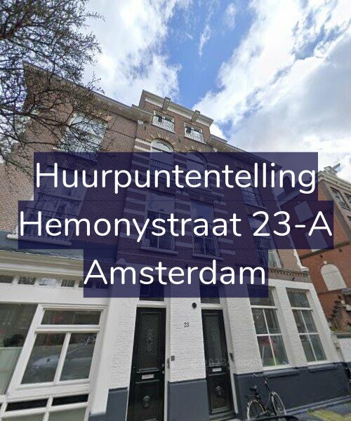 Foto gevel Huurpuntentelling voor Hemonystraat 23-A, Amsterdam