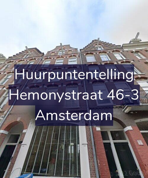 Foto gevel Huurpuntentelling voor Hemonystraat 46-3, Amsterdam