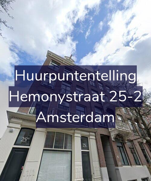 Foto gevel Huurpuntentelling voor Hemonystraat 25-2, Amsterdam